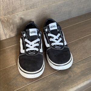 Vans Kids Black and White Sneakers